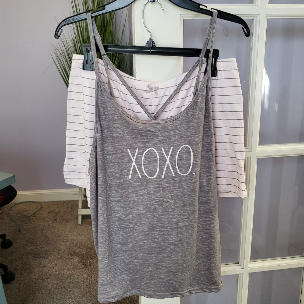 NWT Rae Dunn short and tank sleepset L